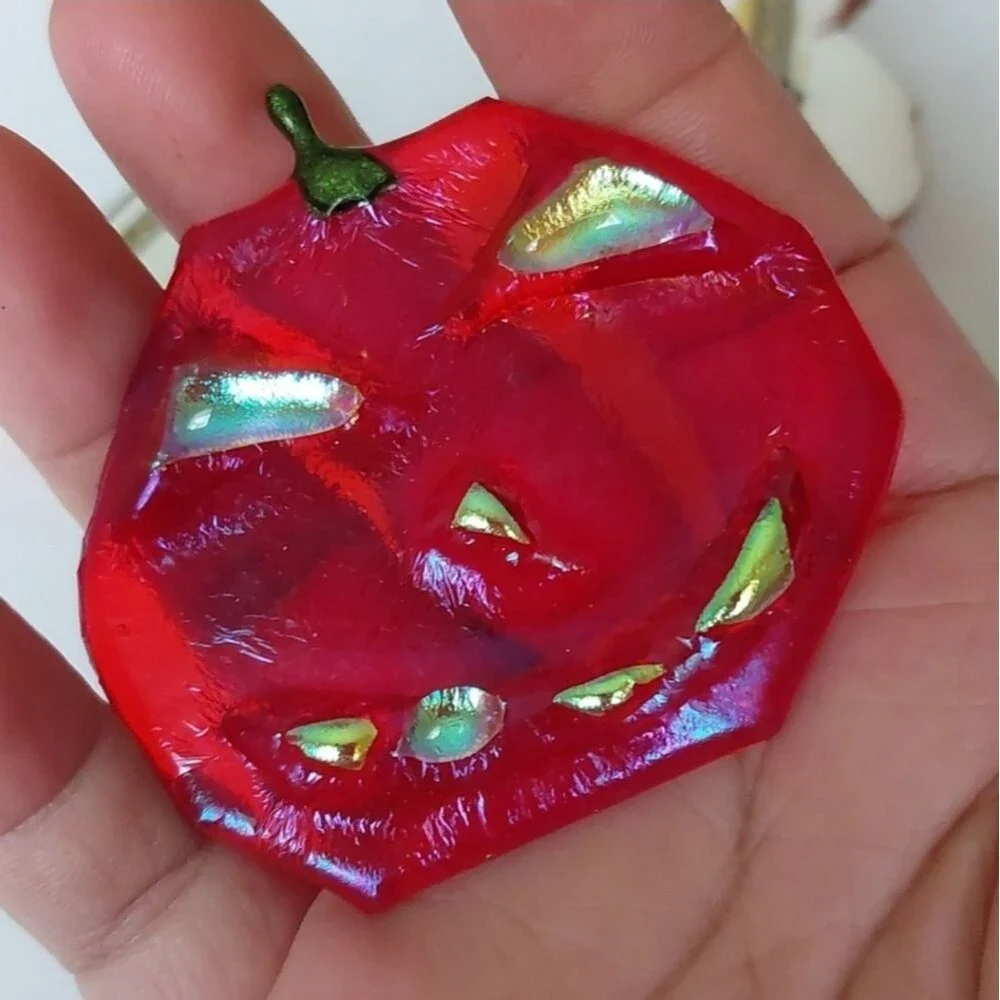 Vintage pumpkin brooches